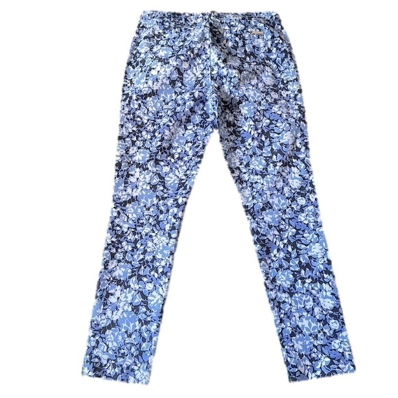 Michael MICHAEL KORS New Navy Leaf Print Pants - Picture 2 of 15